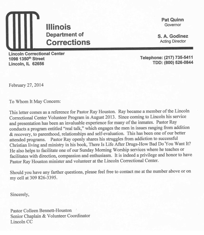Illinois Department of Corrections Testimonial - Ray Houston Mr Determined
