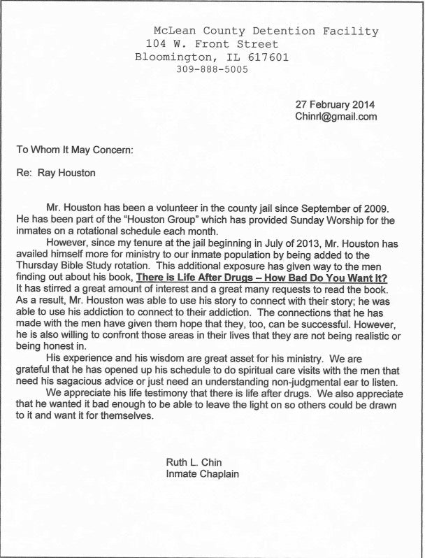 McLean County Detention Facility Testimonial - Ray Houston Mr Determined