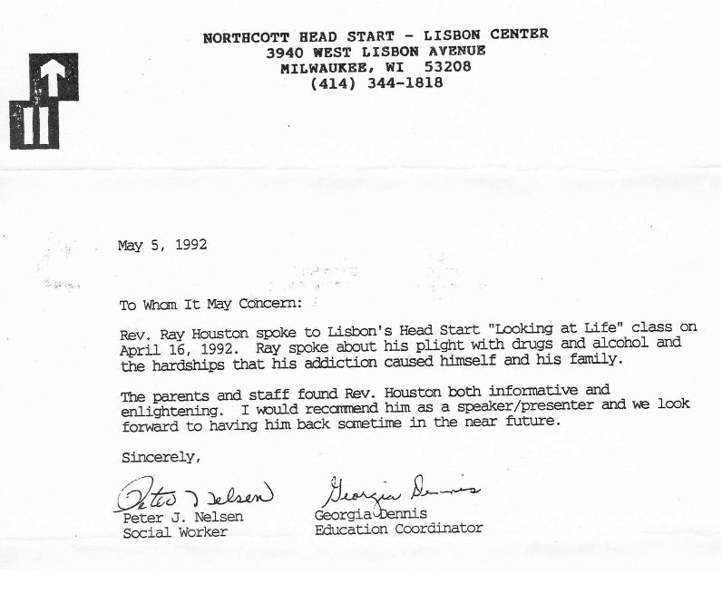 Northcott Head Start - Lisbon Center Testimonial - Ray Houston Mr Determined